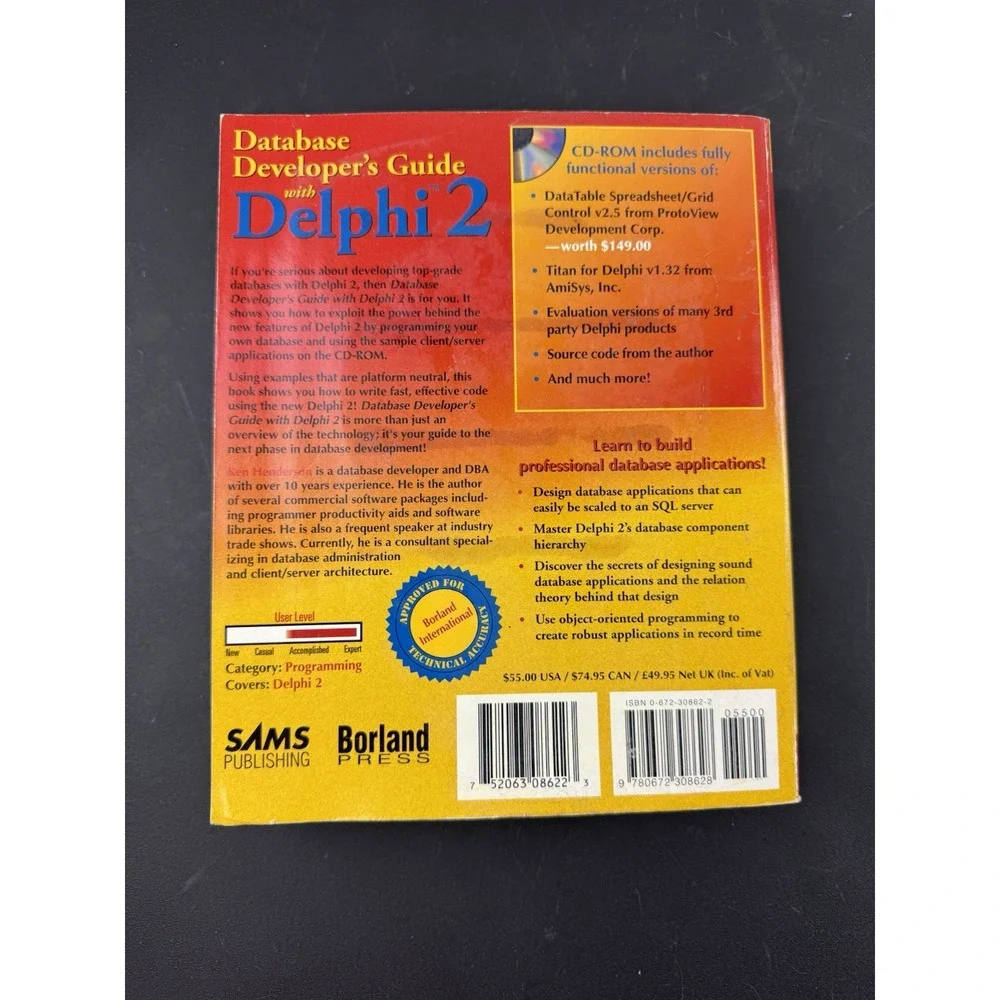 Database Developers Guide with Borland Delphi 2 1996‎
